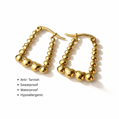BEADS OF HEART EARRING